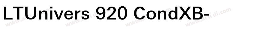 LTUnivers 920 CondXB字体转换